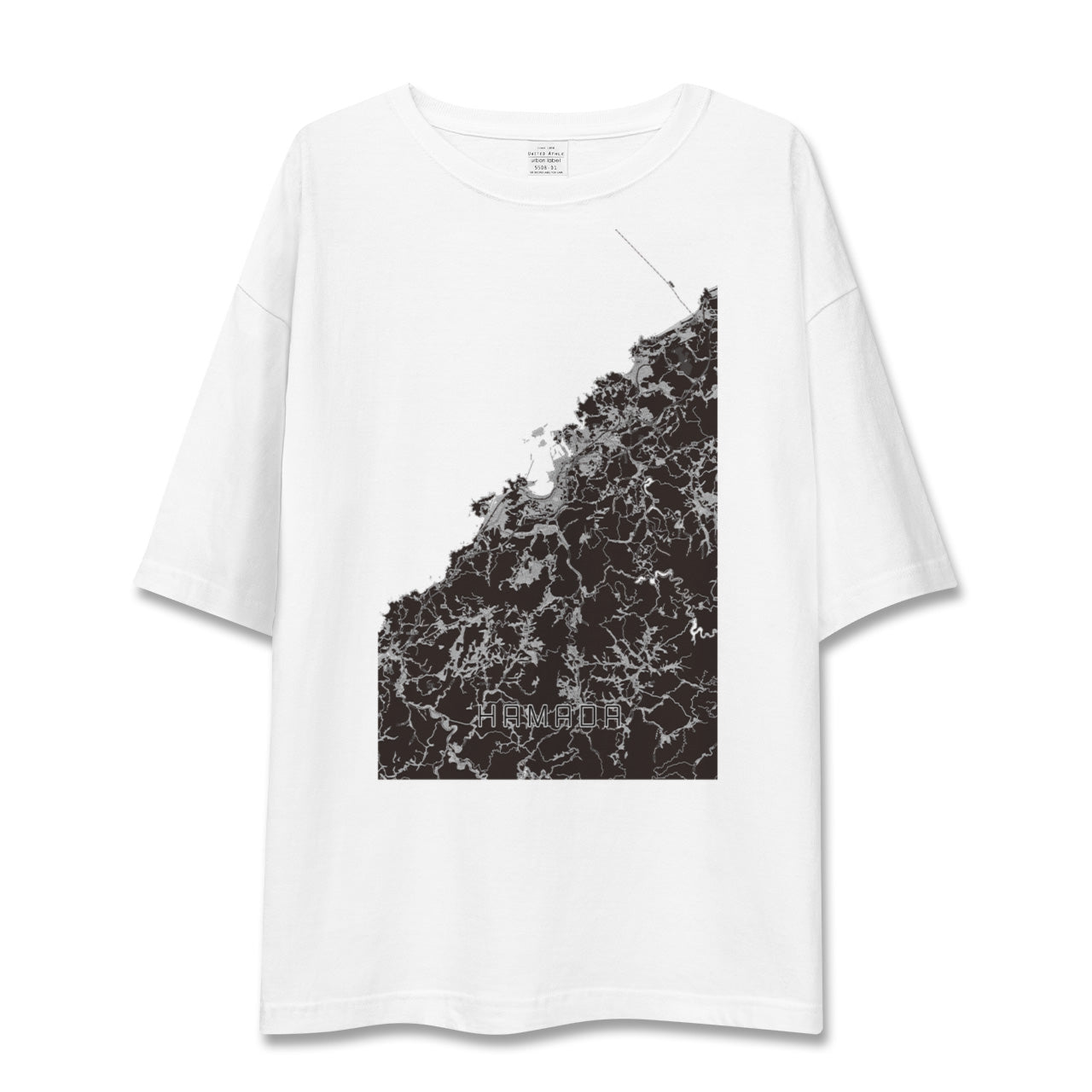 【浜田(島根県)】地図柄ビッグシルエットTシャツ