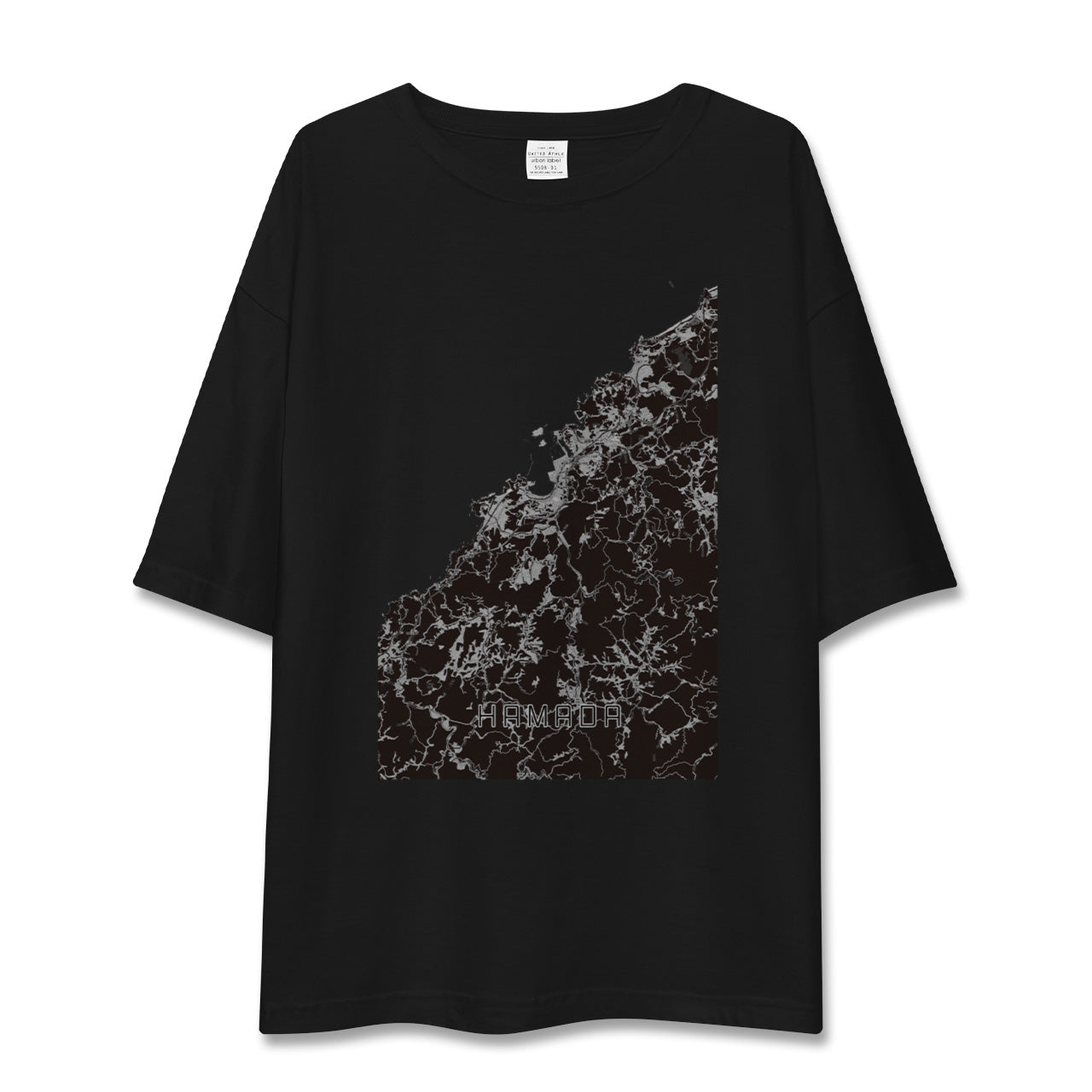 【浜田(島根県)】地図柄ビッグシルエットTシャツ
