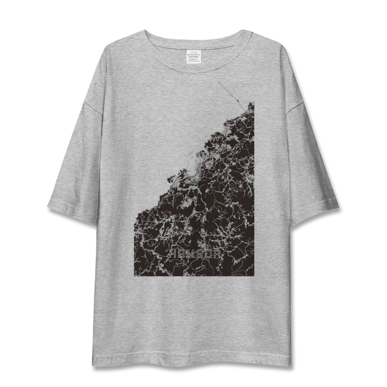 【浜田(島根県)】地図柄ビッグシルエットTシャツ