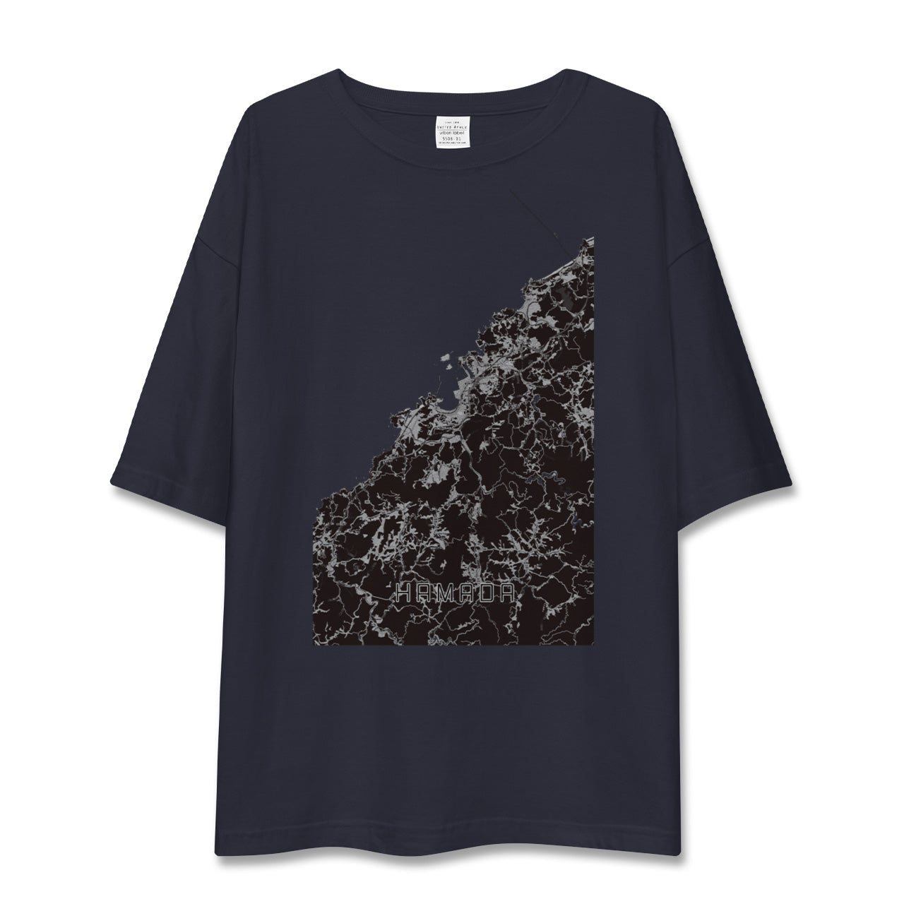 【浜田(島根県)】地図柄ビッグシルエットTシャツ