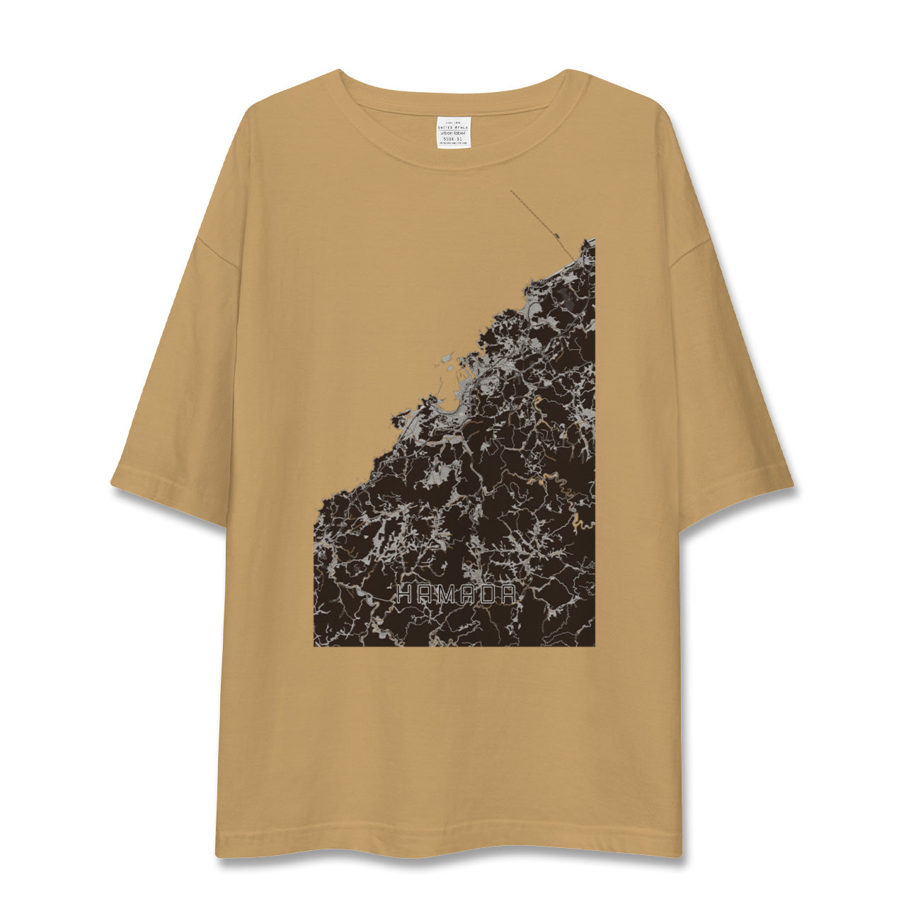 【浜田(島根県)】地図柄ビッグシルエットTシャツ