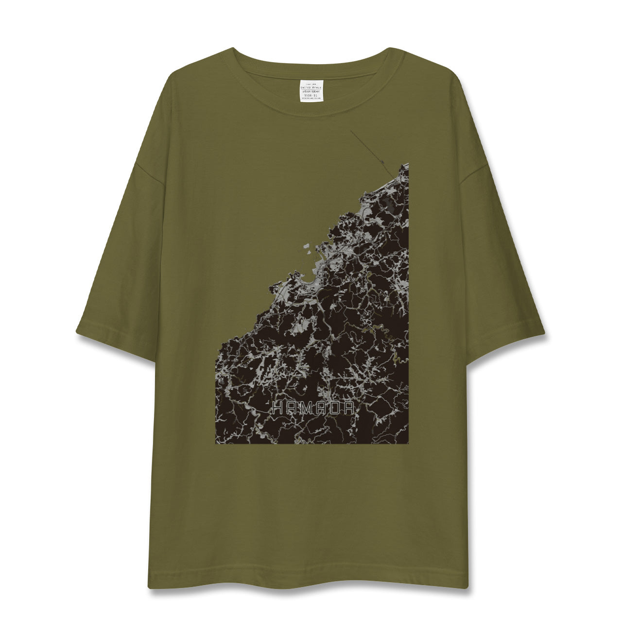 【浜田(島根県)】地図柄ビッグシルエットTシャツ