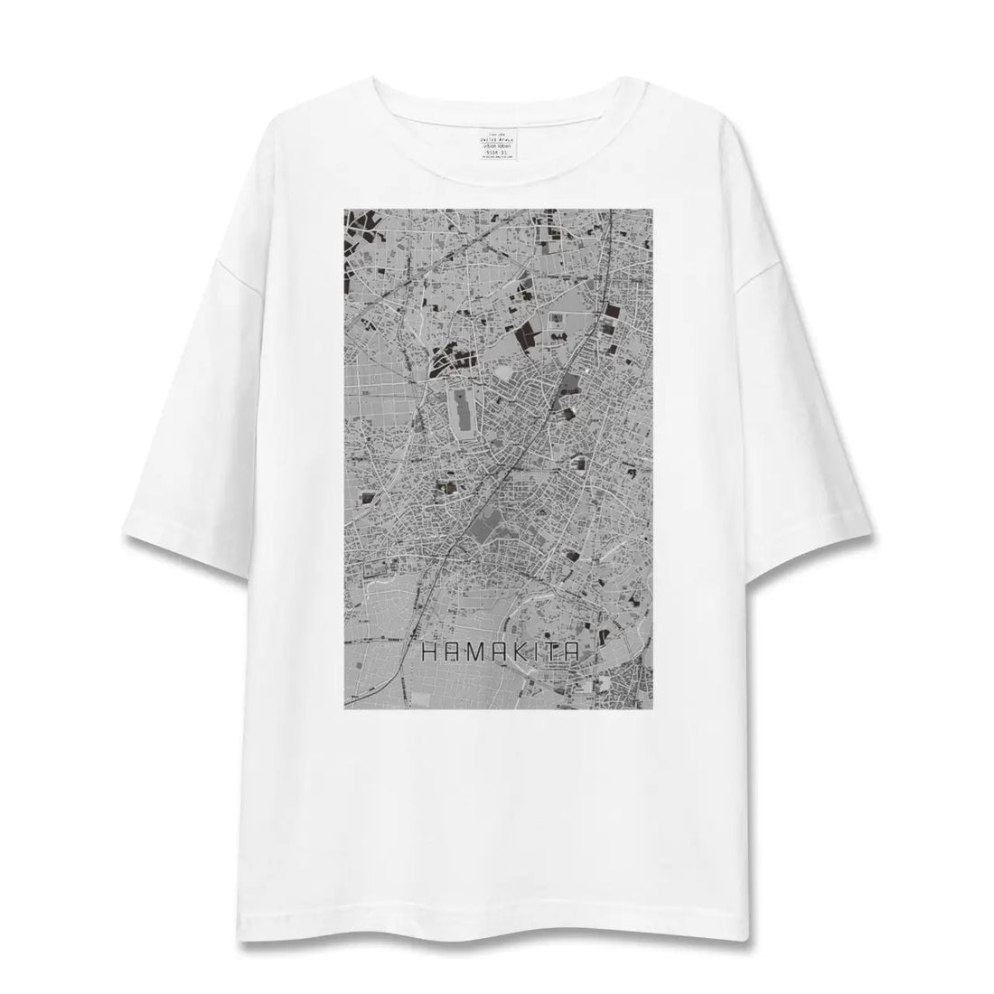【浜北(静岡県)】地図柄ビッグシルエットTシャツ
