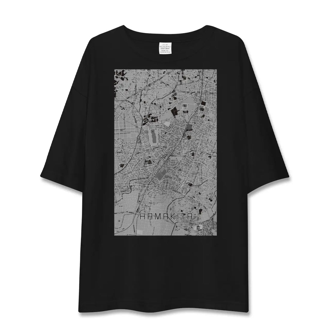 【浜北(静岡県)】地図柄ビッグシルエットTシャツ