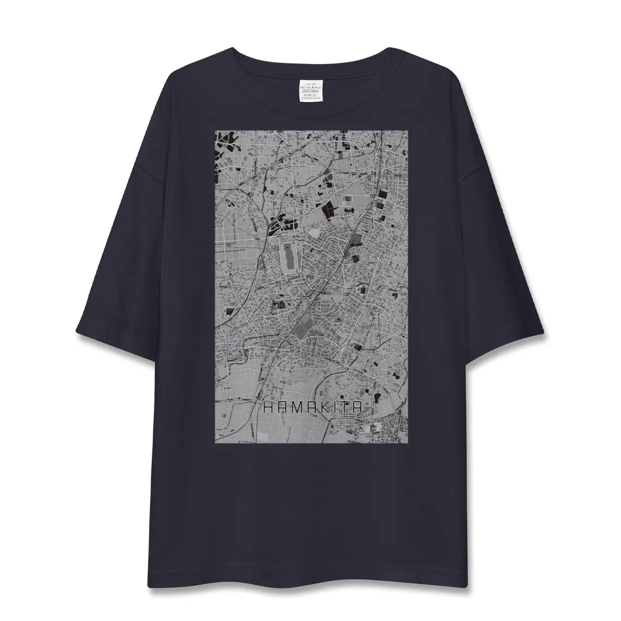 【浜北(静岡県)】地図柄ビッグシルエットTシャツ