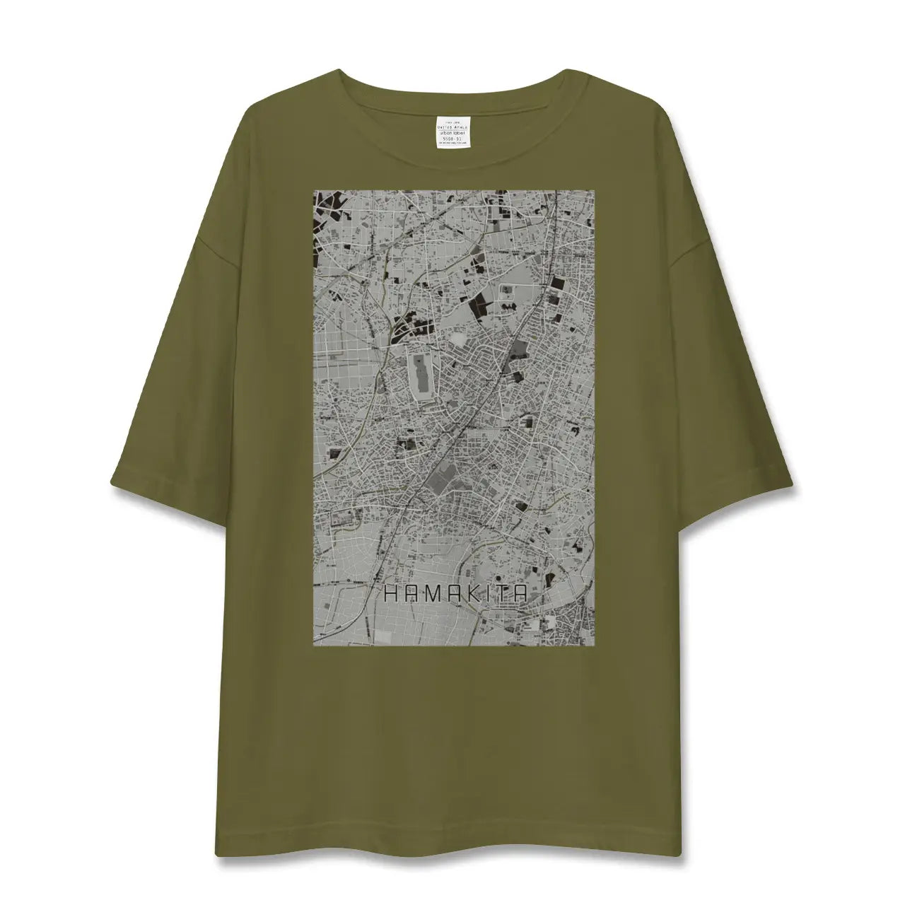 【浜北(静岡県)】地図柄ビッグシルエットTシャツ