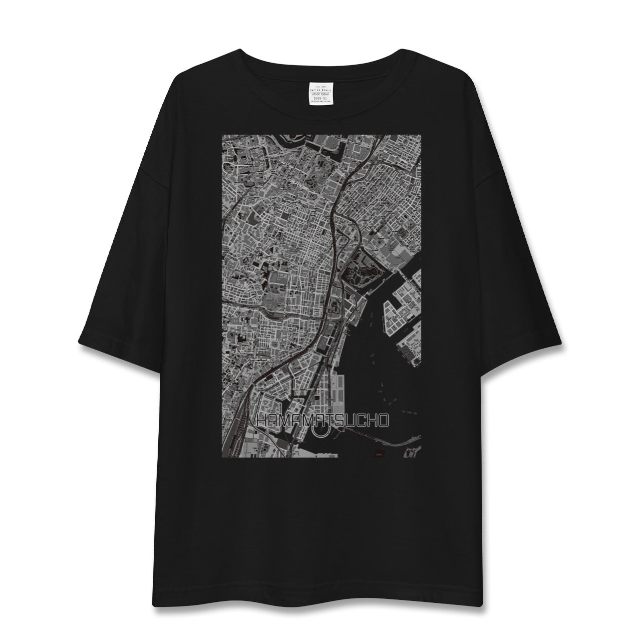 【浜松町(東京都)】地図柄ビッグシルエットTシャツ