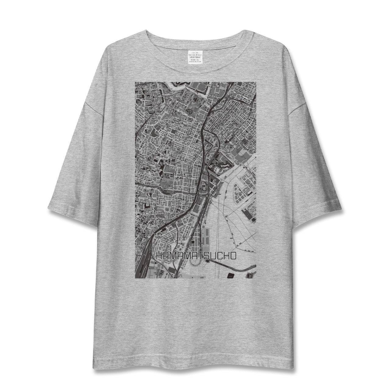 【浜松町(東京都)】地図柄ビッグシルエットTシャツ