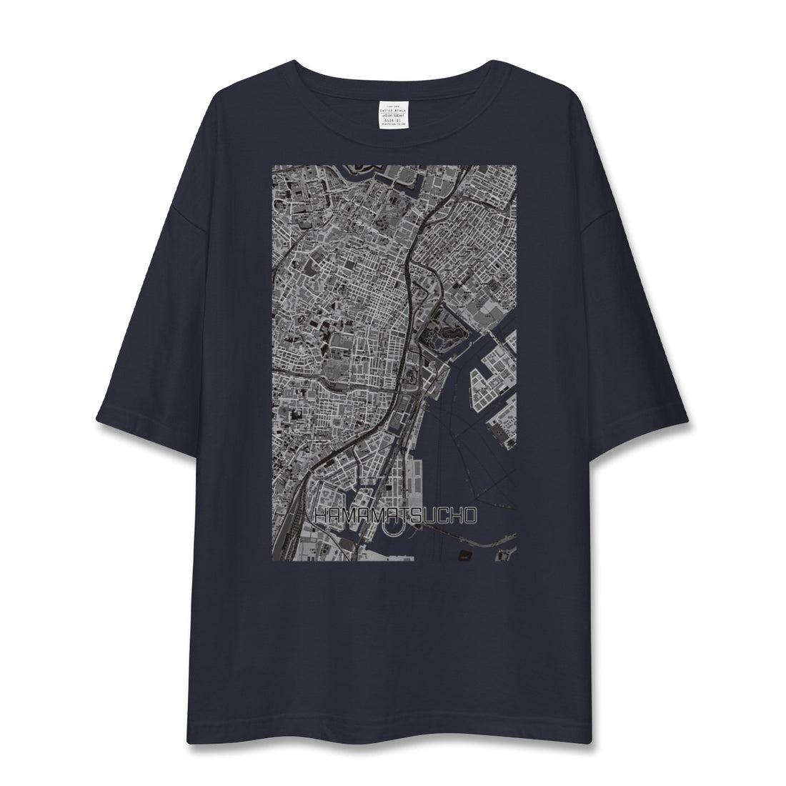 【浜松町(東京都)】地図柄ビッグシルエットTシャツ