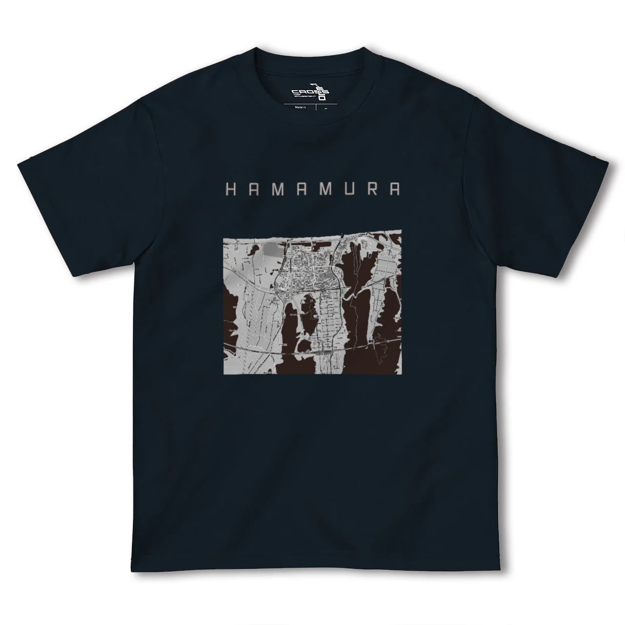 【浜村(鳥取県)】地図柄ヘビーウェイトTシャツ
