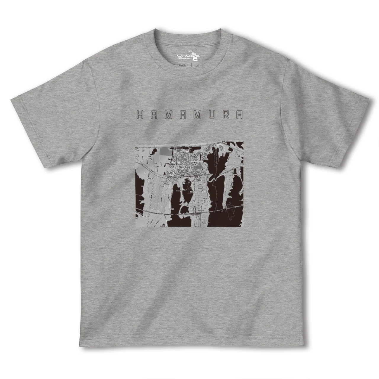 【浜村(鳥取県)】地図柄ヘビーウェイトTシャツ