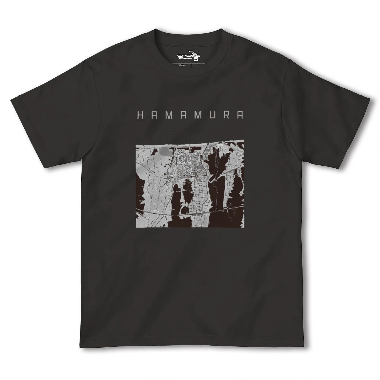 【浜村(鳥取県)】地図柄ヘビーウェイトTシャツ