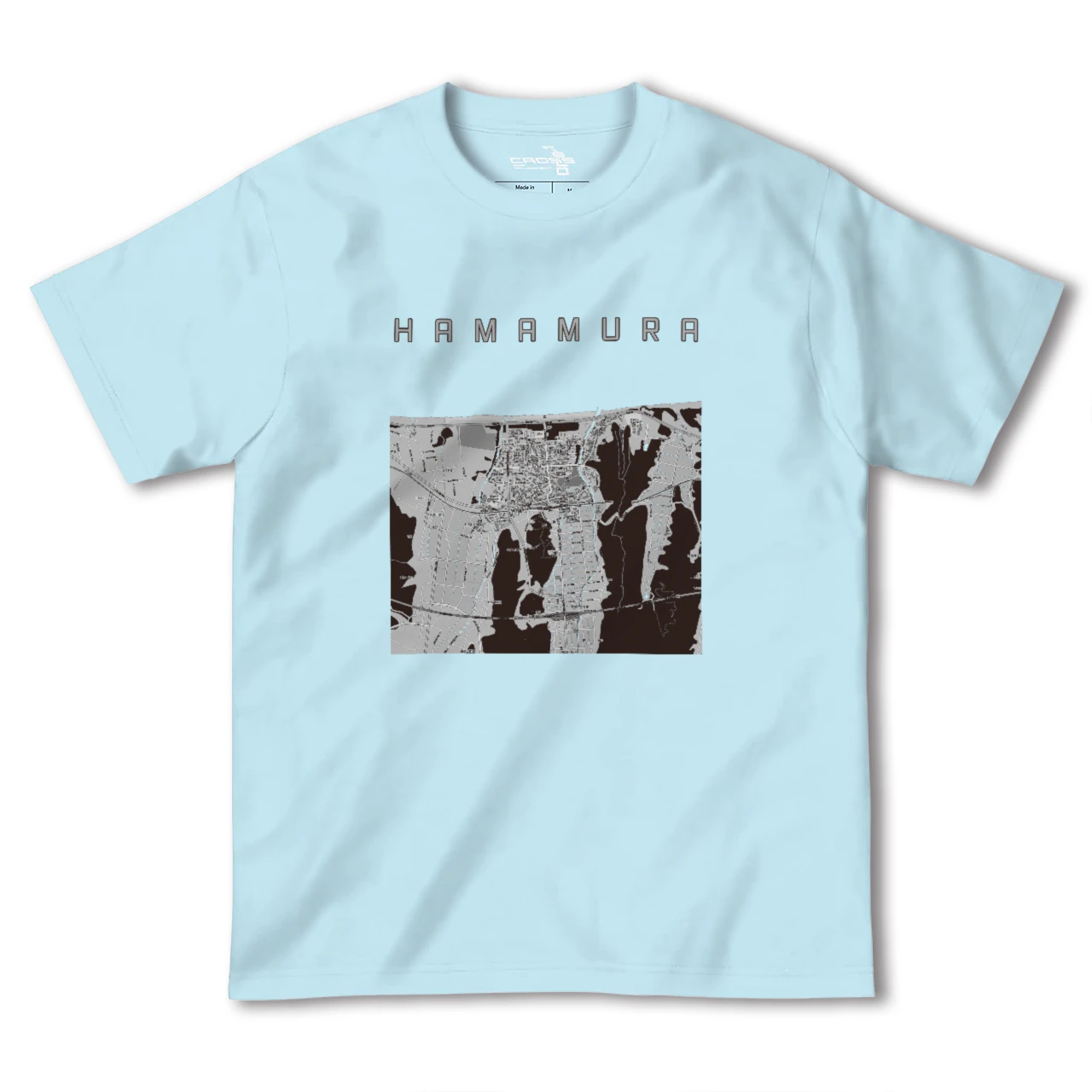 【浜村(鳥取県)】地図柄ヘビーウェイトTシャツ