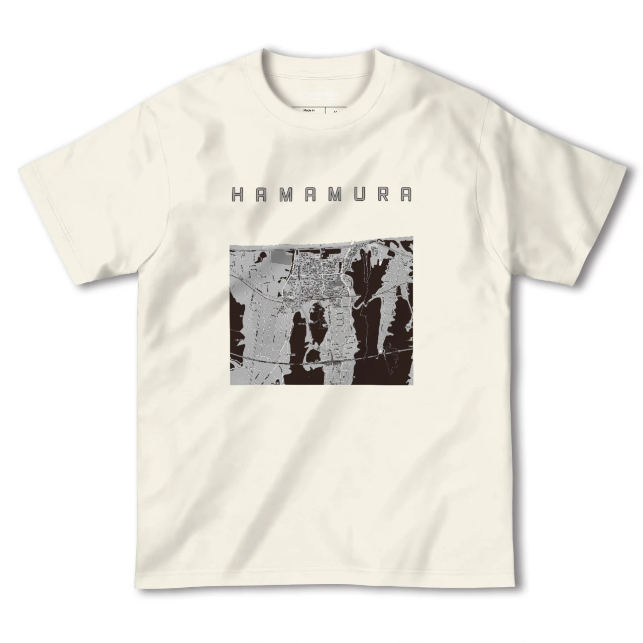 【浜村(鳥取県)】地図柄ヘビーウェイトTシャツ