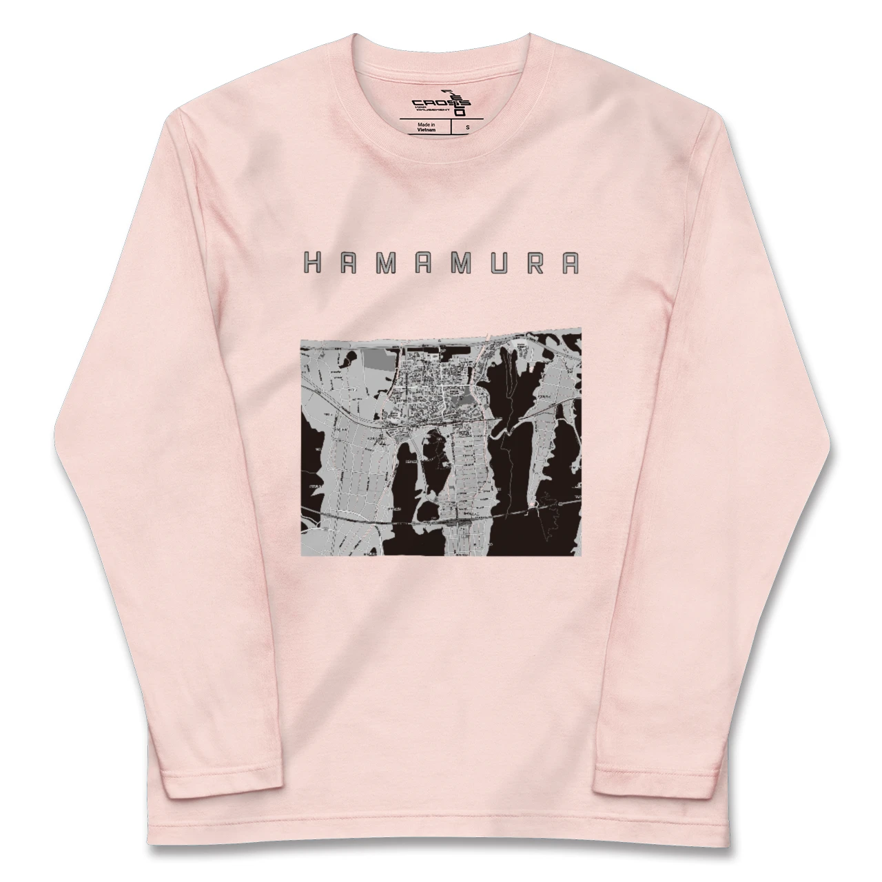 【浜村(鳥取県)】地図柄ロングスリーブTシャツ