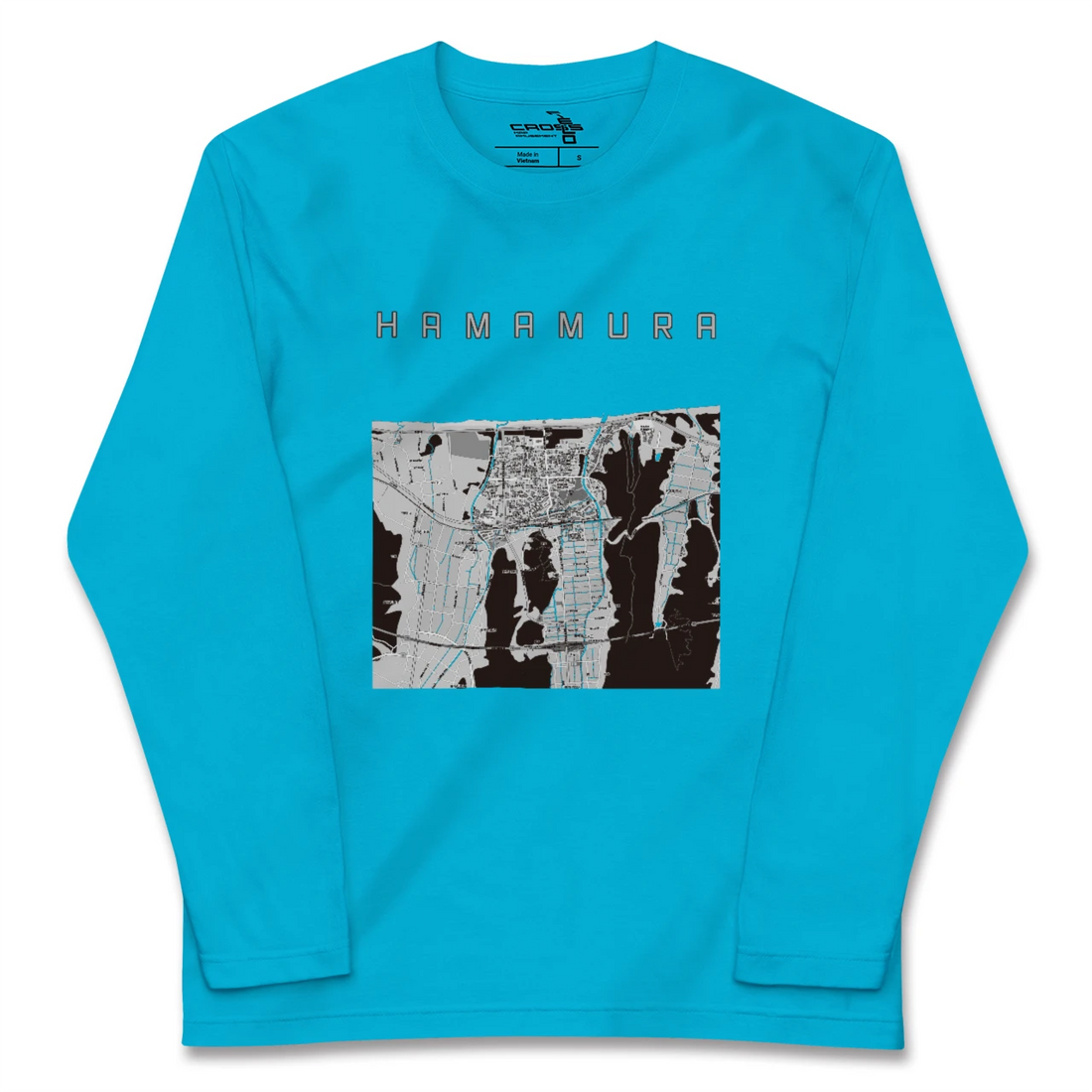 【浜村(鳥取県)】地図柄ロングスリーブTシャツ