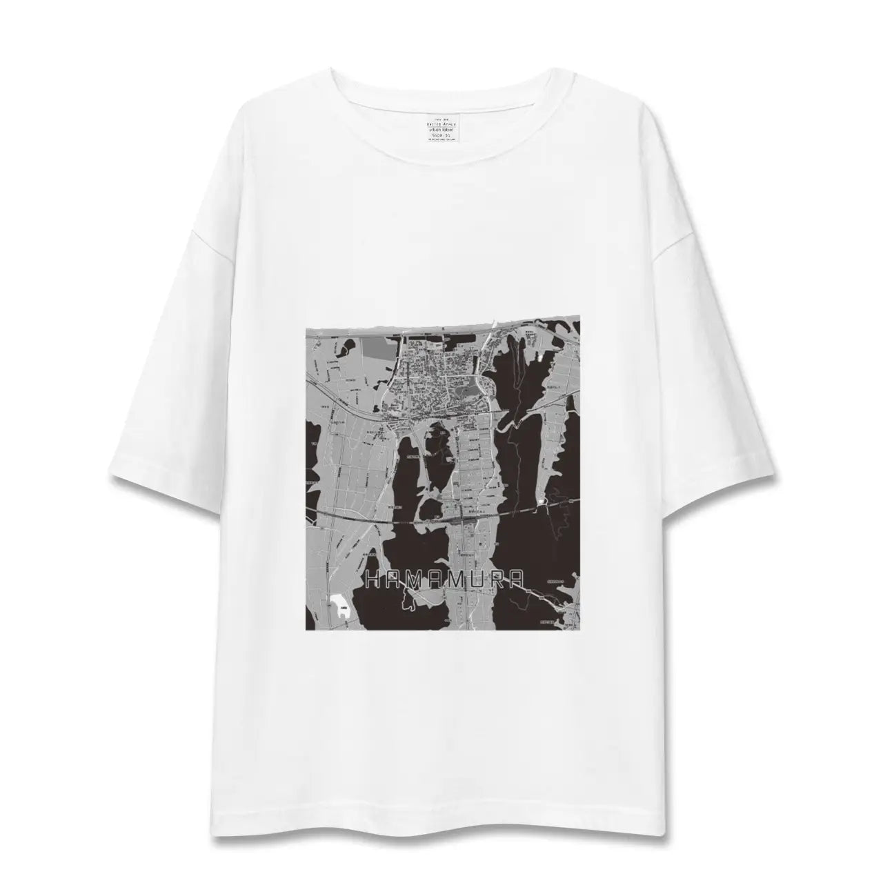 【浜村(鳥取県)】地図柄ビッグシルエットTシャツ