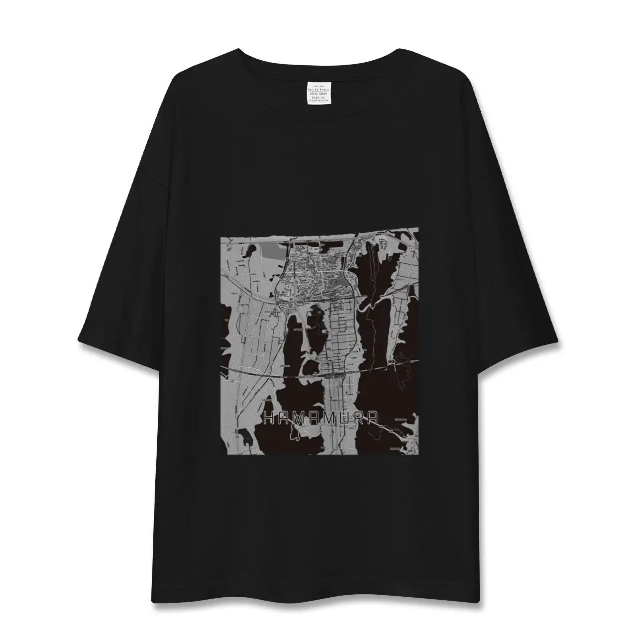 【浜村(鳥取県)】地図柄ビッグシルエットTシャツ