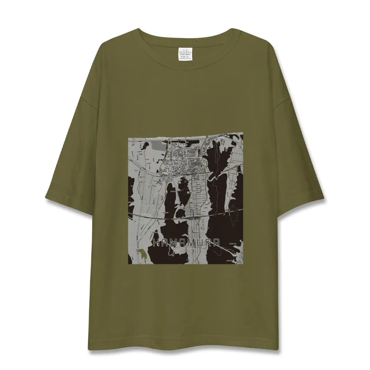 【浜村(鳥取県)】地図柄ビッグシルエットTシャツ