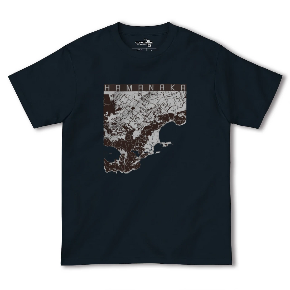 【浜中(北海道)】地図柄ヘビーウェイトTシャツ
