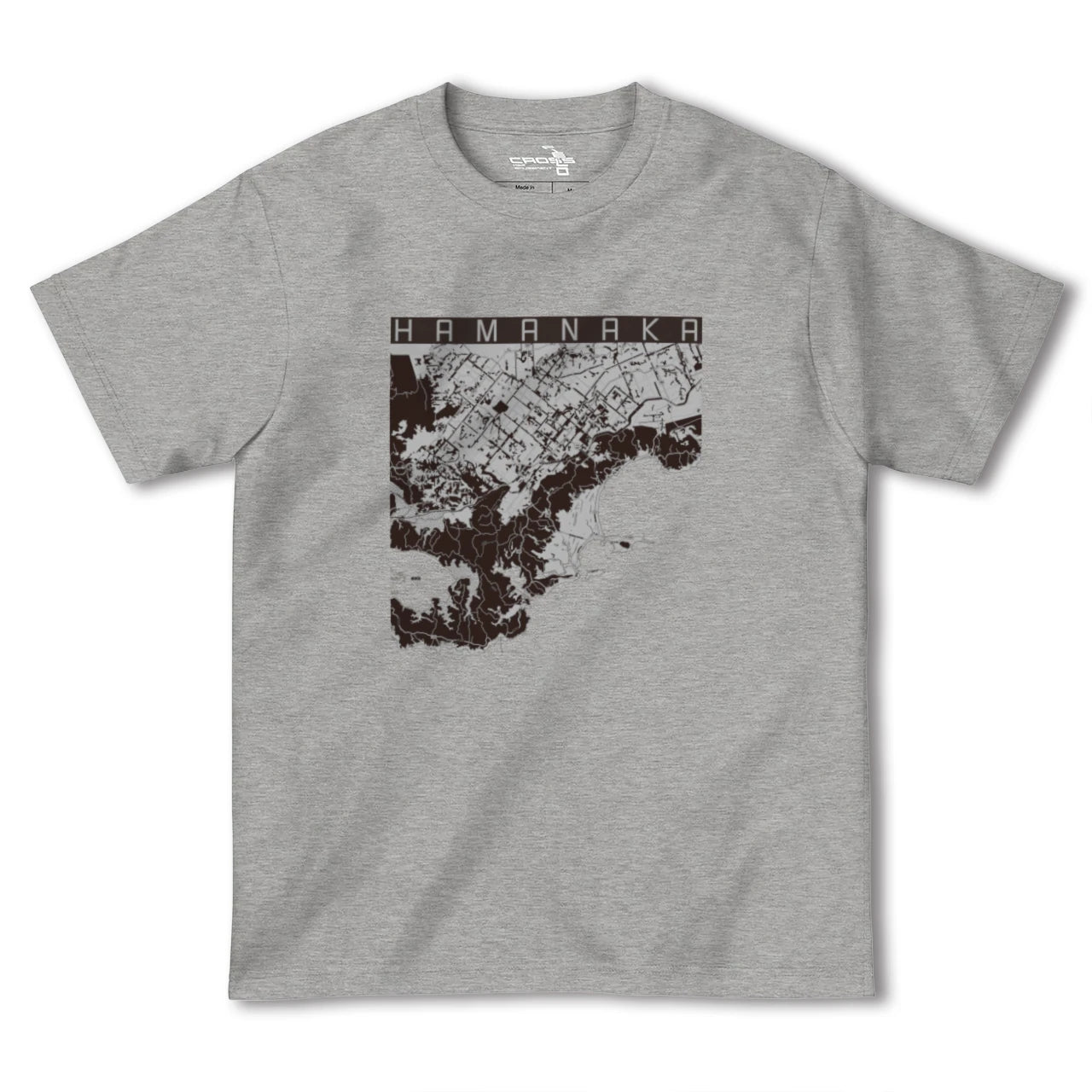 【浜中(北海道)】地図柄ヘビーウェイトTシャツ