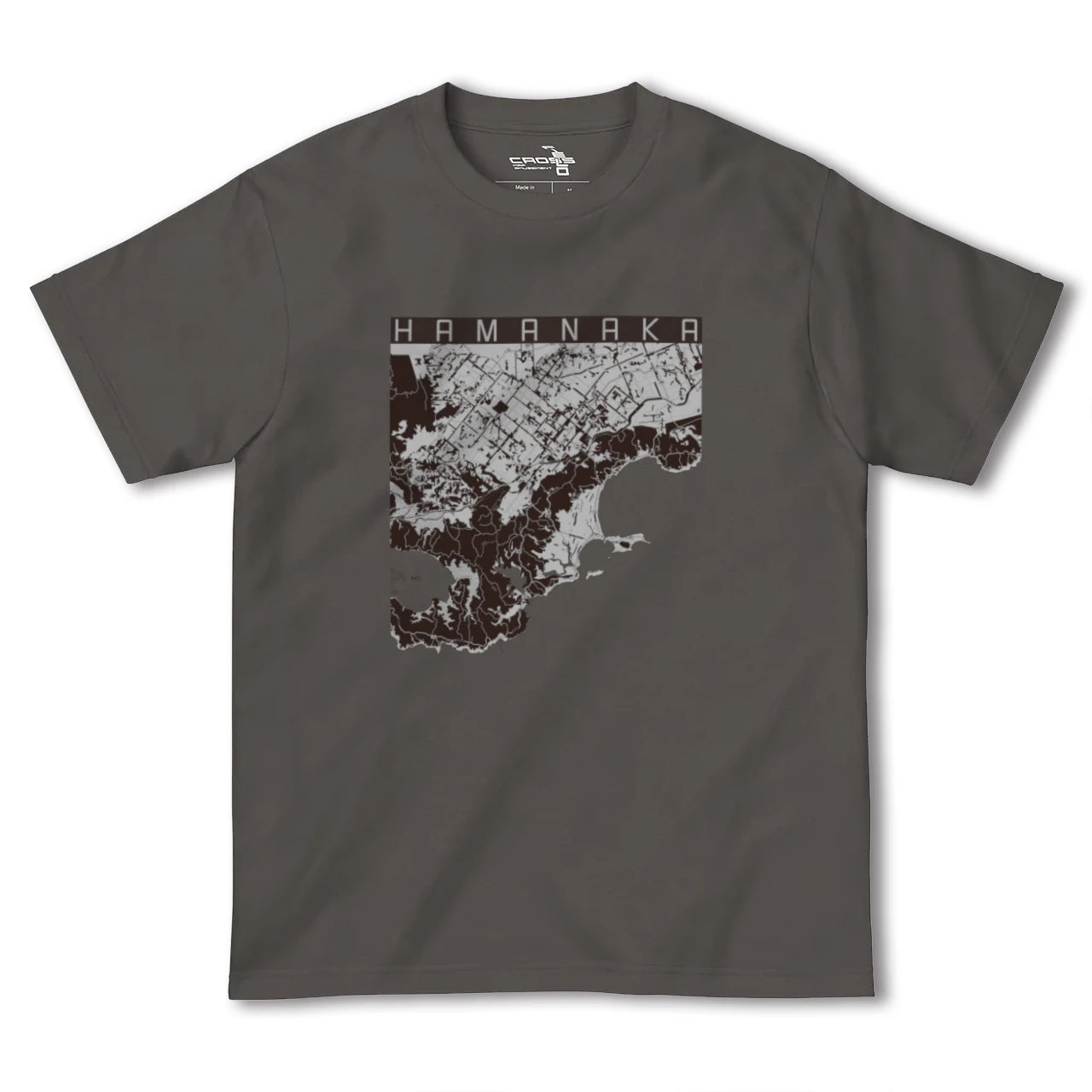 【浜中(北海道)】地図柄ヘビーウェイトTシャツ