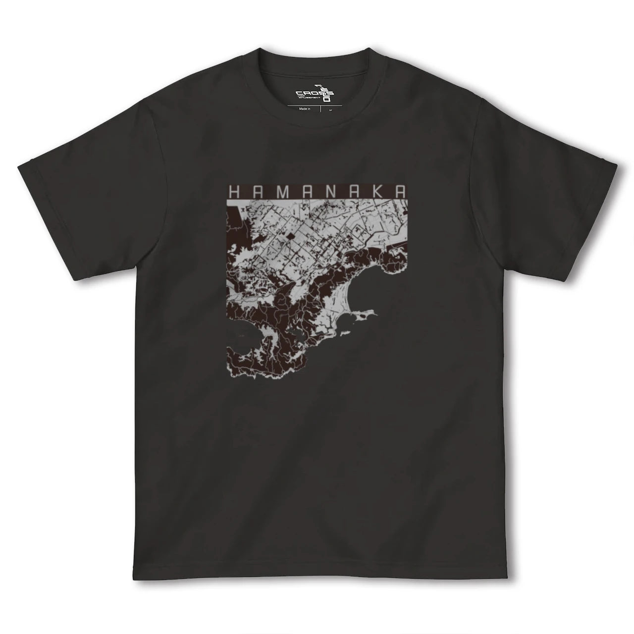 【浜中(北海道)】地図柄ヘビーウェイトTシャツ