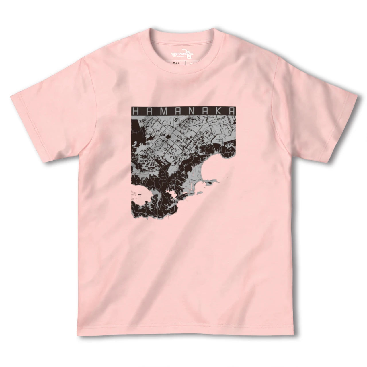 【浜中(北海道)】地図柄ヘビーウェイトTシャツ