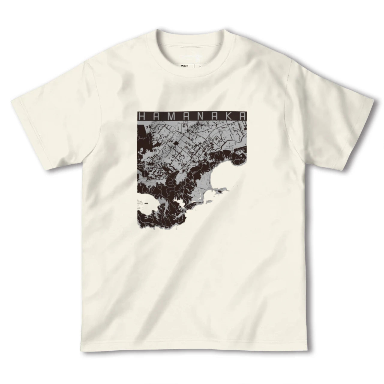 【浜中(北海道)】地図柄ヘビーウェイトTシャツ