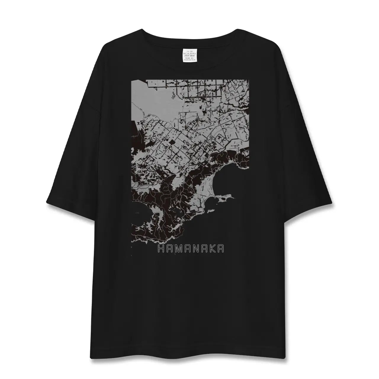 【浜中(北海道)】地図柄ビッグシルエットTシャツ