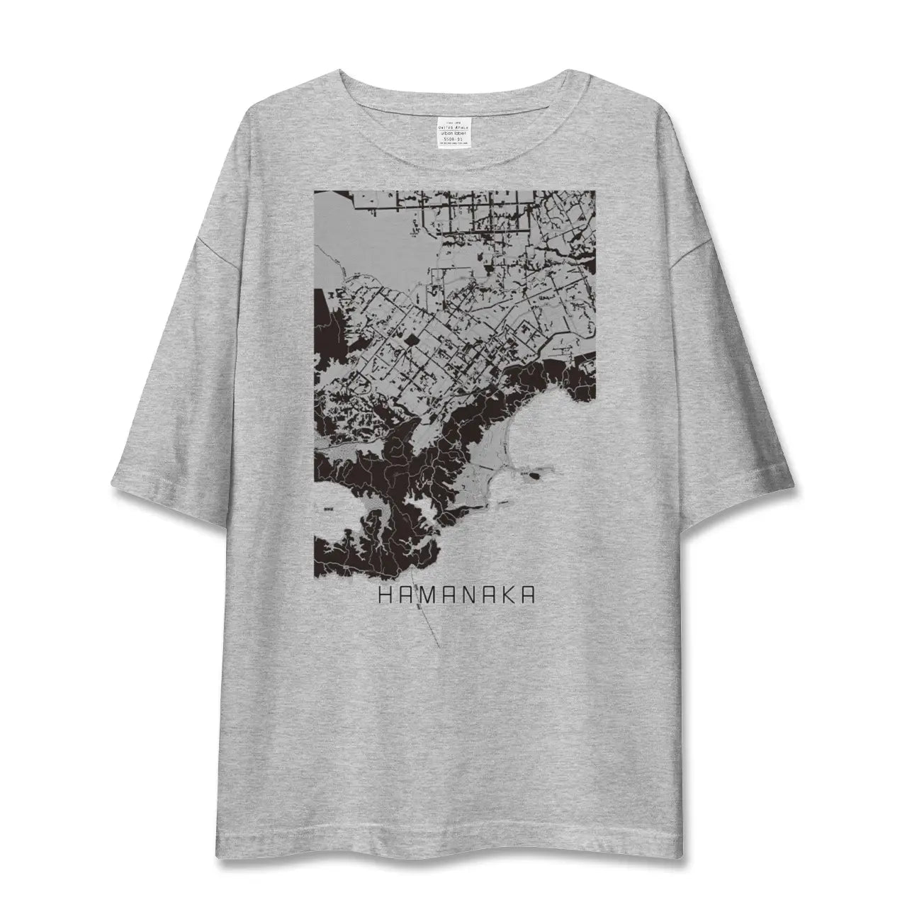 【浜中(北海道)】地図柄ビッグシルエットTシャツ