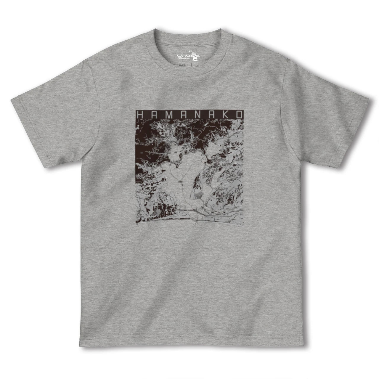 【浜名湖(静岡県)】地図柄ヘビーウェイトTシャツ