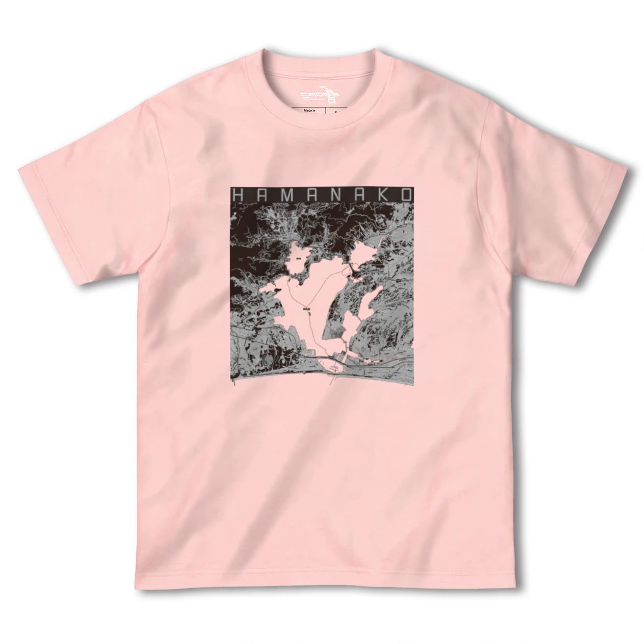 【浜名湖(静岡県)】地図柄ヘビーウェイトTシャツ