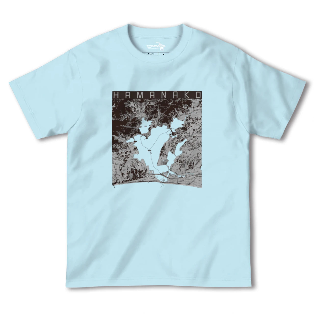 【浜名湖(静岡県)】地図柄ヘビーウェイトTシャツ