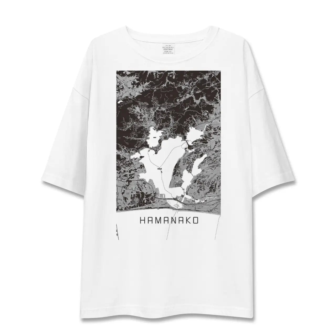 【浜名湖(静岡県)】地図柄ビッグシルエットTシャツ