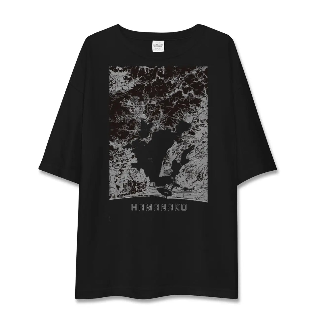 【浜名湖(静岡県)】地図柄ビッグシルエットTシャツ