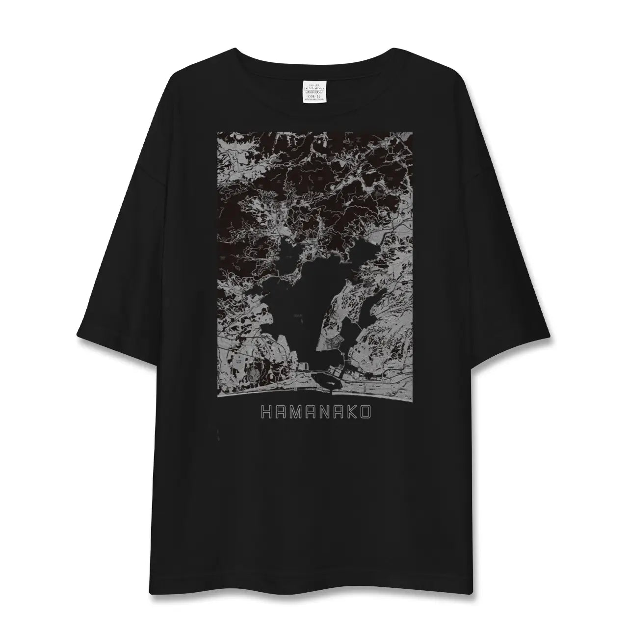 【浜名湖(静岡県)】地図柄ビッグシルエットTシャツ