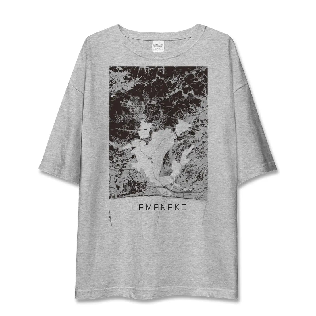 【浜名湖(静岡県)】地図柄ビッグシルエットTシャツ