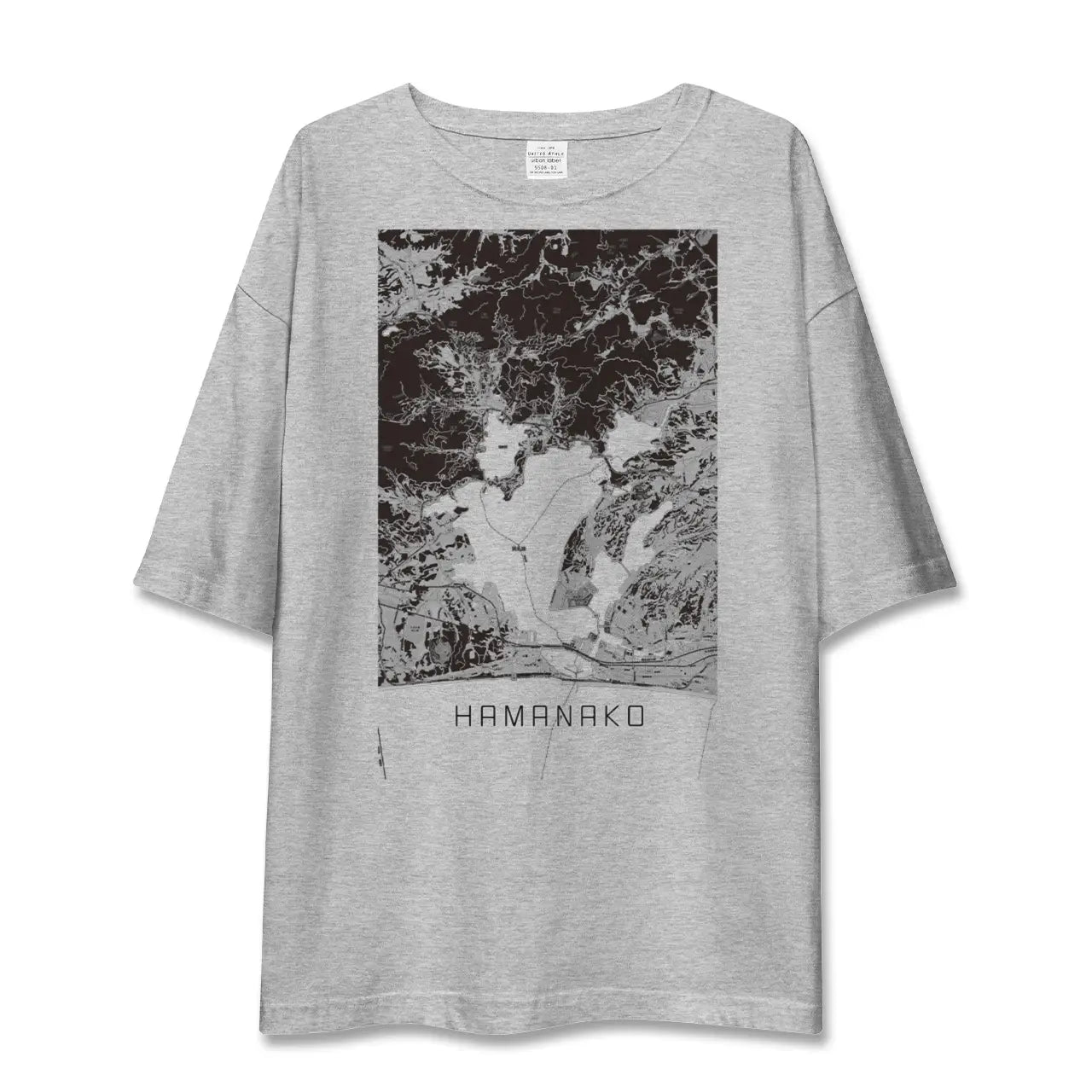 【浜名湖(静岡県)】地図柄ビッグシルエットTシャツ