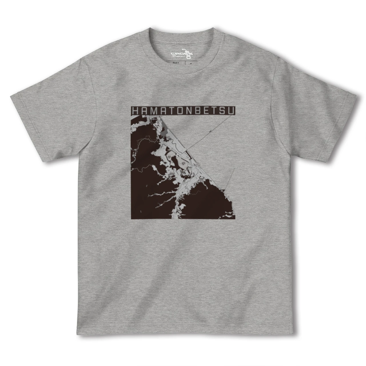 【浜頓別(北海道)】地図柄ヘビーウェイトTシャツ