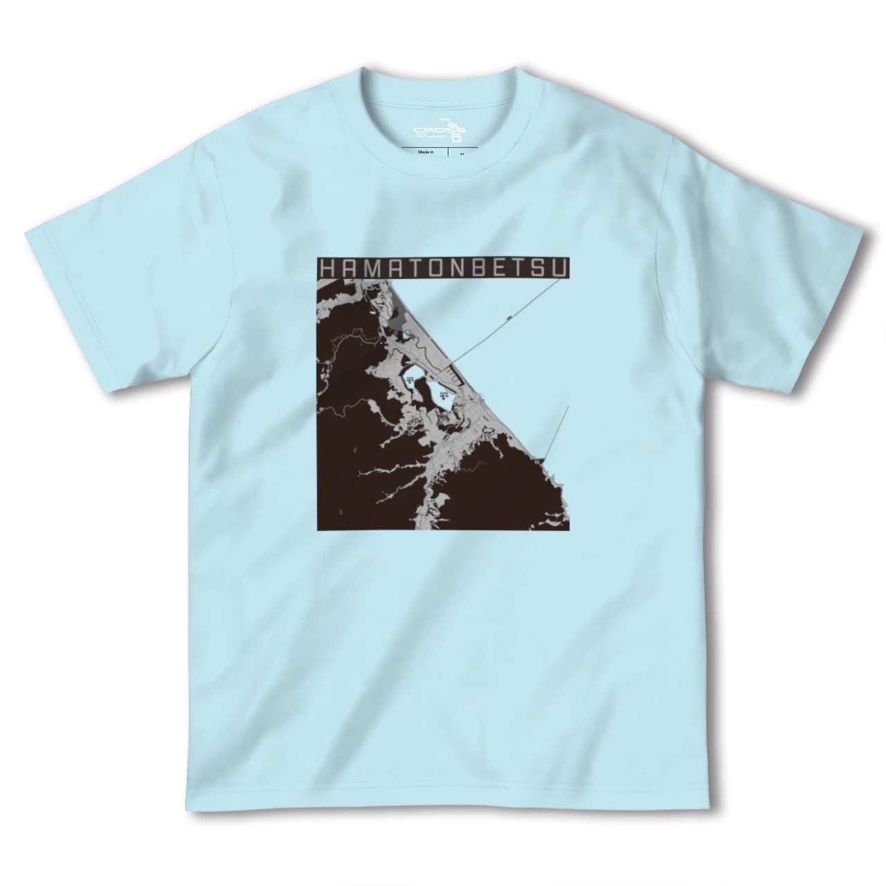 【浜頓別(北海道)】地図柄ヘビーウェイトTシャツ