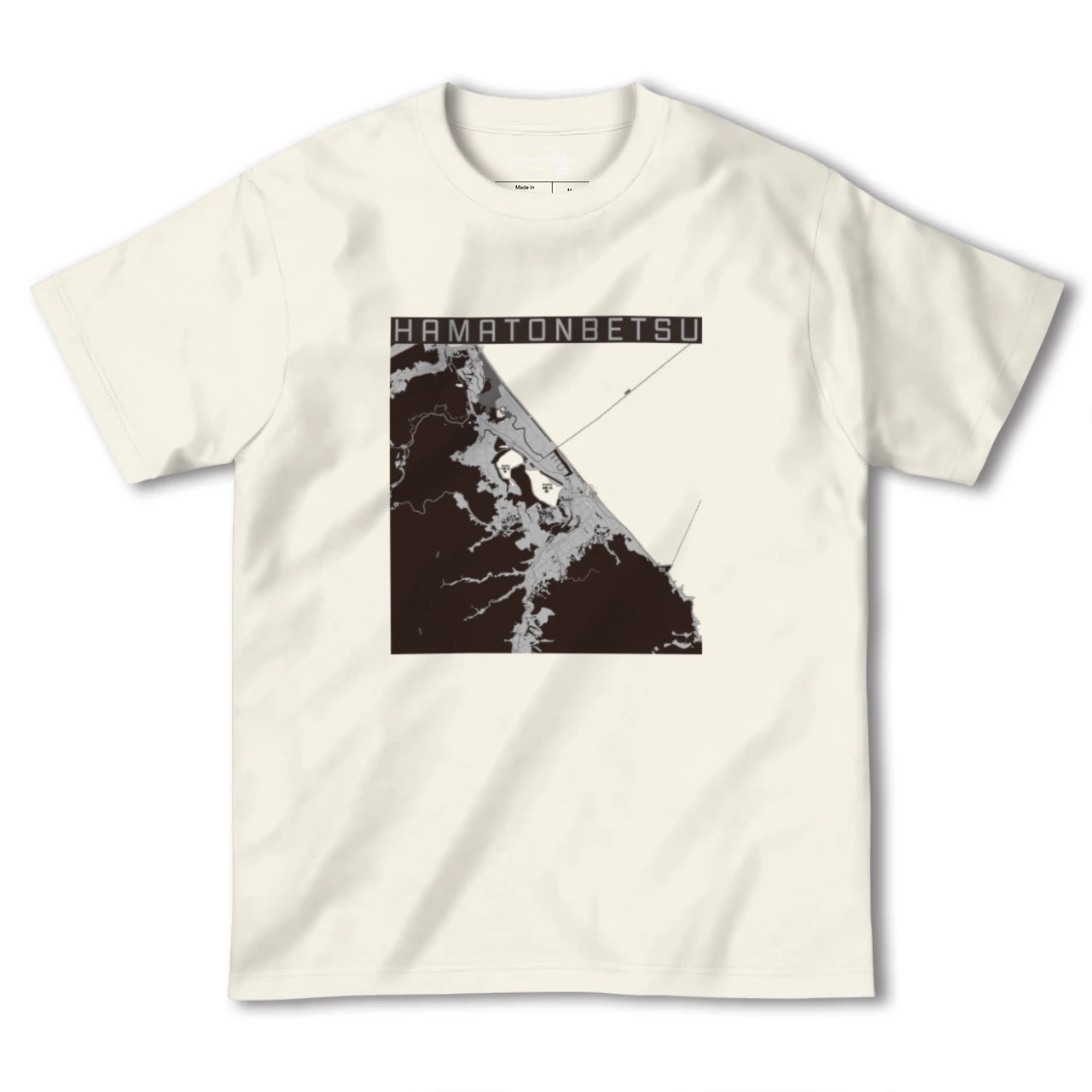 【浜頓別(北海道)】地図柄ヘビーウェイトTシャツ