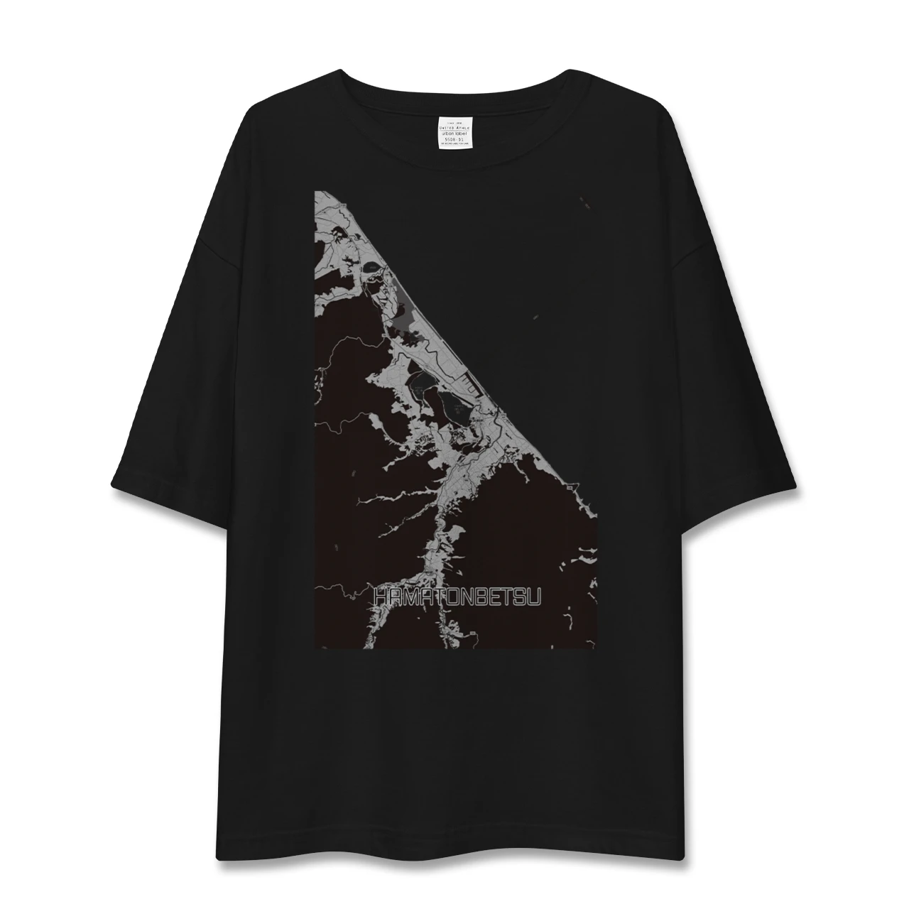 【浜頓別(北海道)】地図柄ビッグシルエットTシャツ