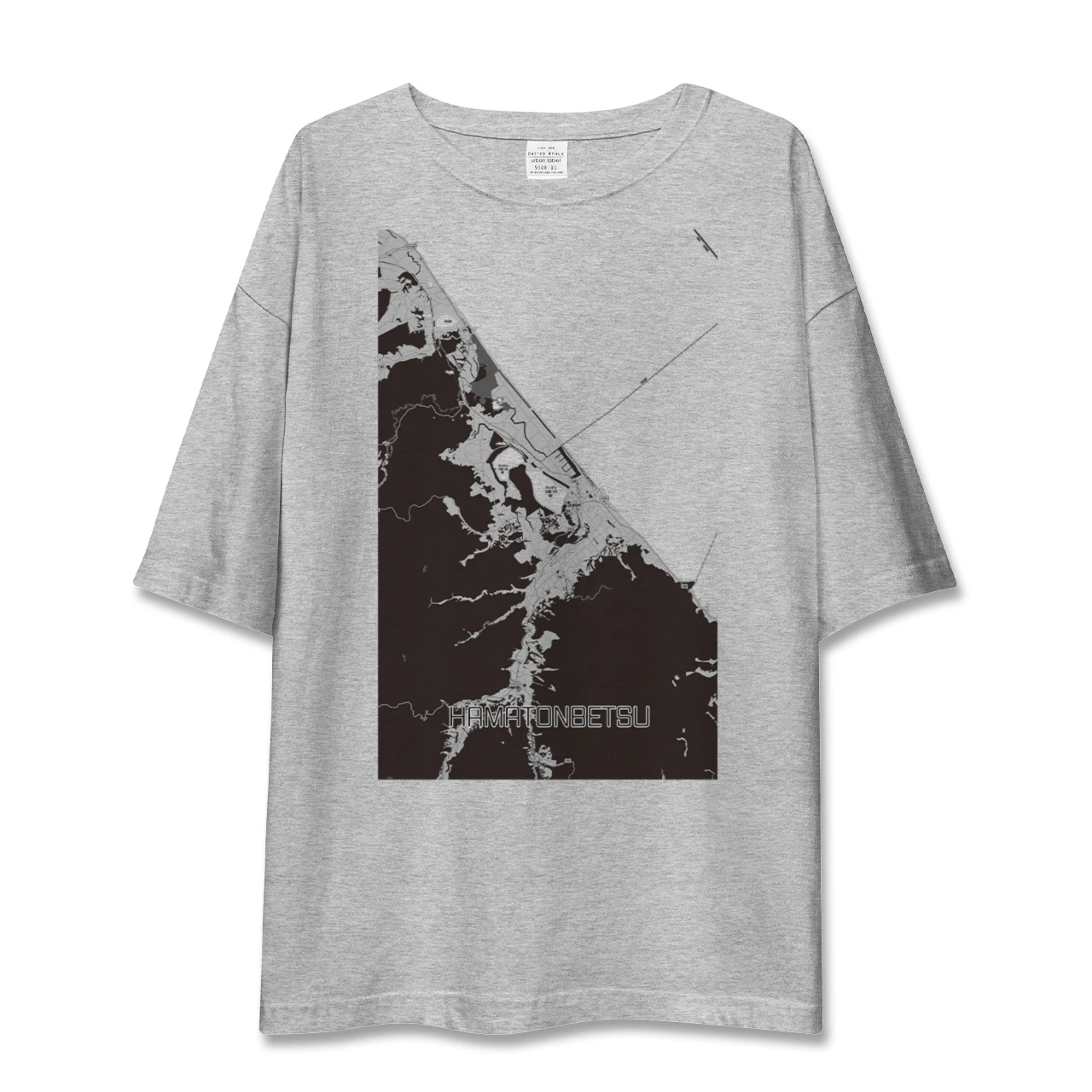 【浜頓別(北海道)】地図柄ビッグシルエットTシャツ