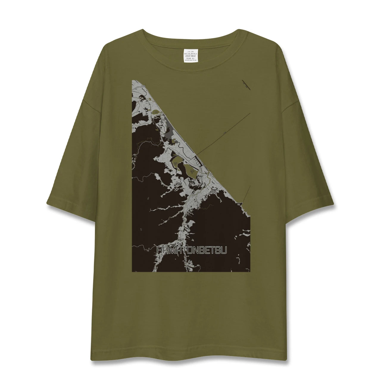 【浜頓別(北海道)】地図柄ビッグシルエットTシャツ