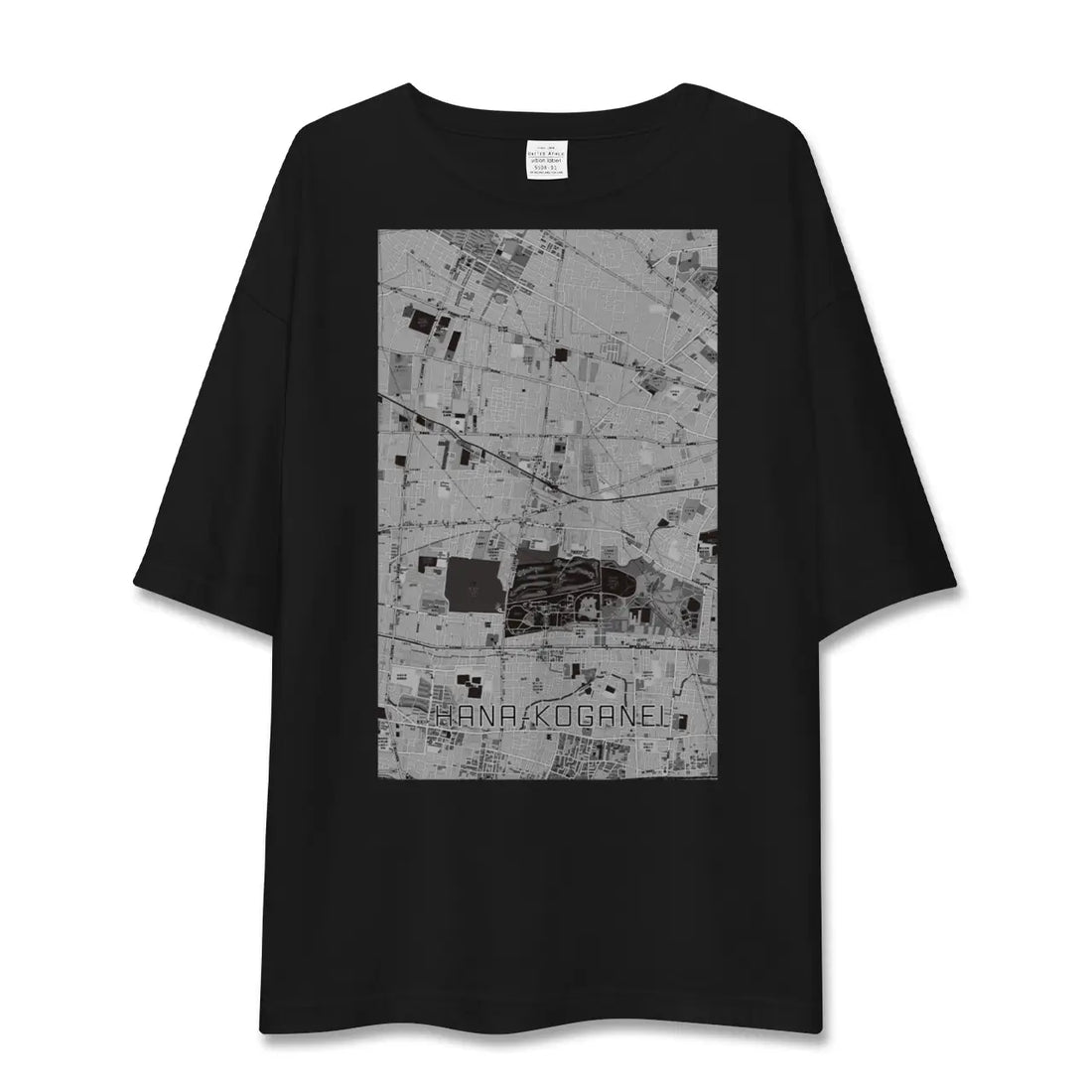 【花小金井(東京都)】地図柄ビッグシルエットTシャツ