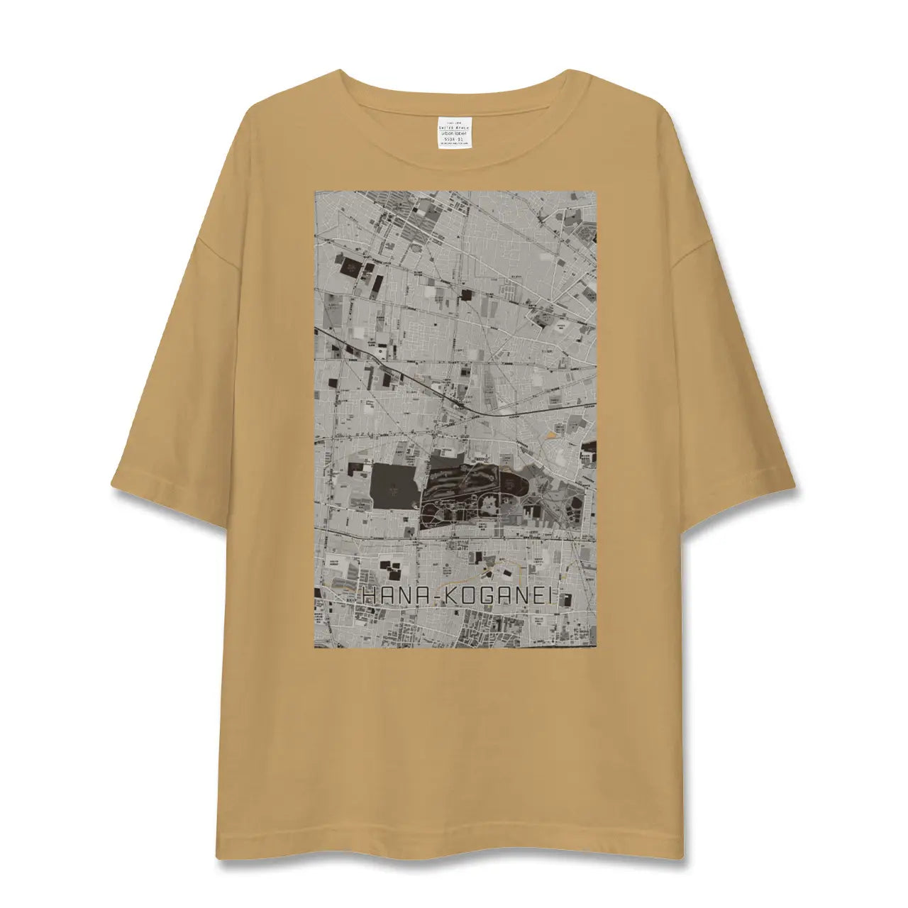 【花小金井(東京都)】地図柄ビッグシルエットTシャツ