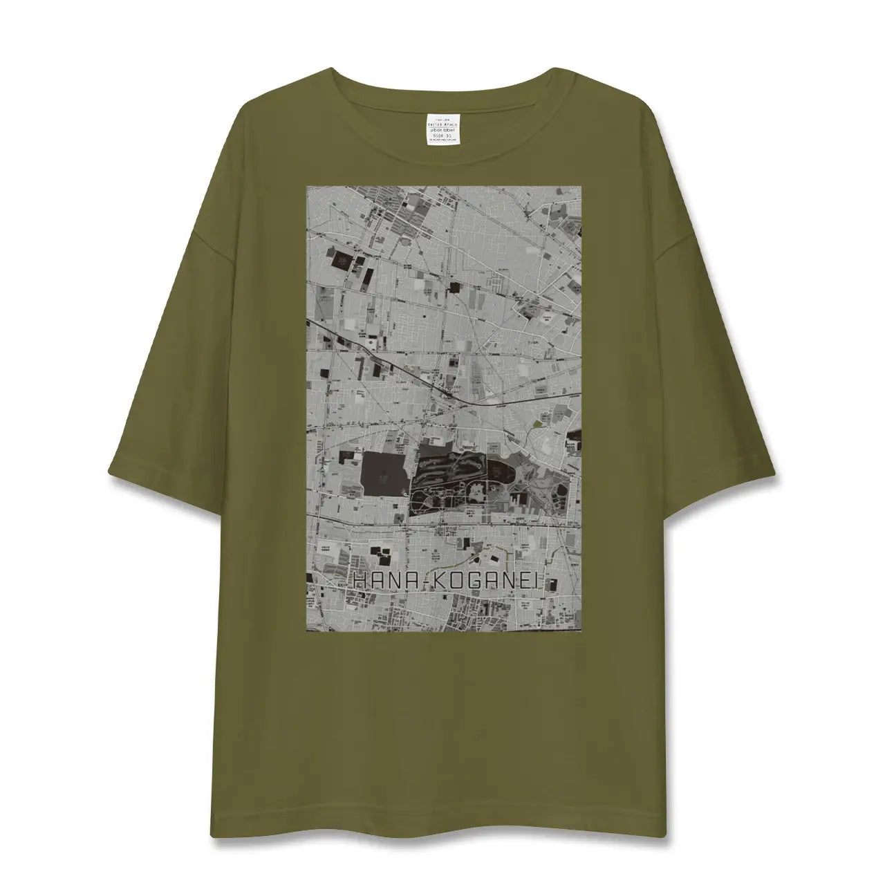 【花小金井(東京都)】地図柄ビッグシルエットTシャツ