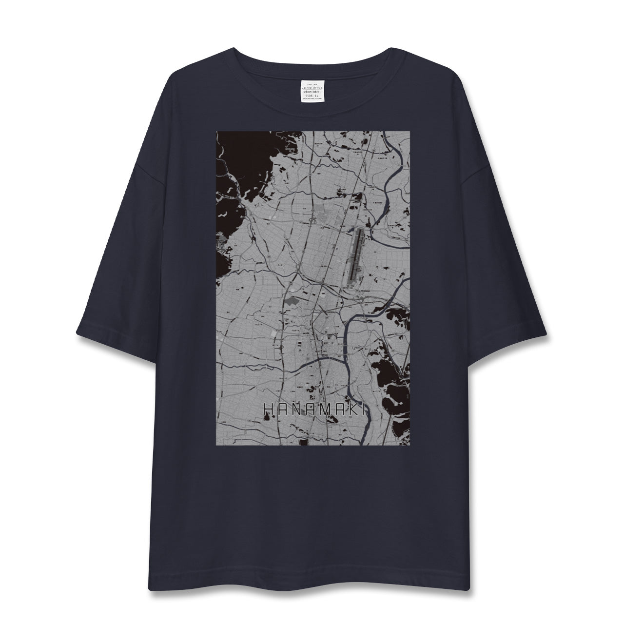 【花巻(岩手県)】地図柄ビッグシルエットTシャツ