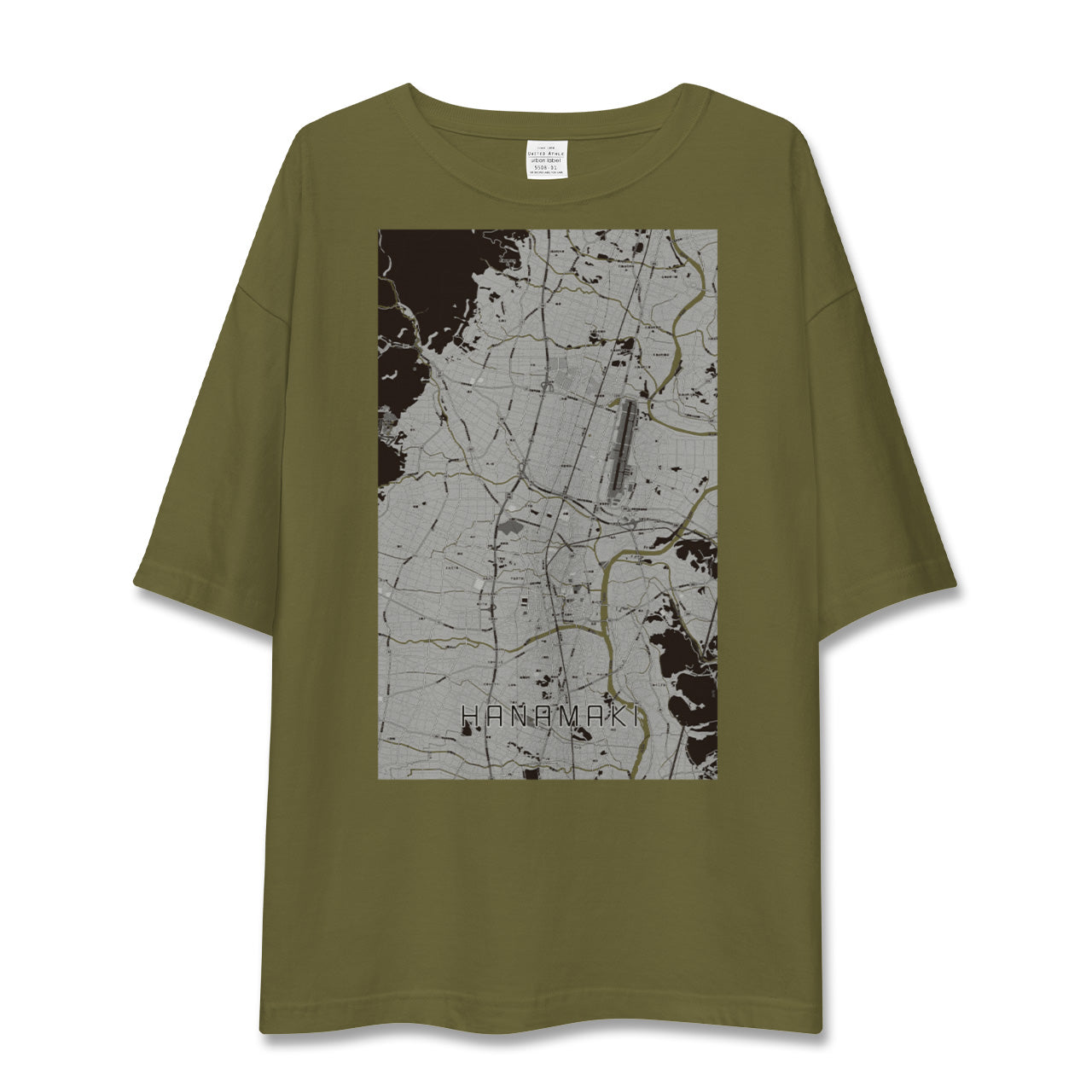 【花巻(岩手県)】地図柄ビッグシルエットTシャツ